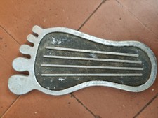 Large vintage Metal Foot print finial