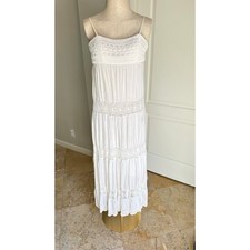 White Lace Maxi Dress Sz S