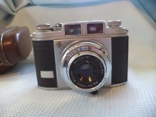 Balda Werk Baldina 35mm film range finder camera  1-35/50 With Leather case