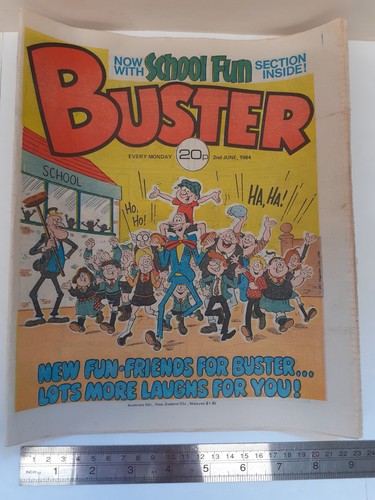 Buster with school - with, comic
