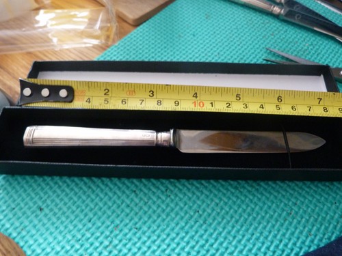 Vintage silver letter opener - silver,