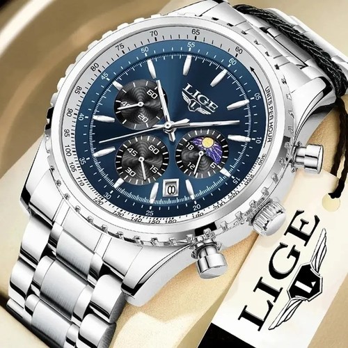 Lige mens wristwatch luxury - lige,