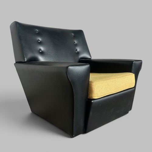 1960s black vinyl lounge - 1960s,