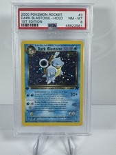 Dark Blastoise 1st Edition Team Rocket Holo #3 PSA 8 NM-Mint Pokemon