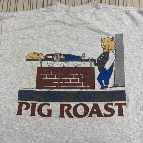 Vintage pig roast greek shirt - vintage,
