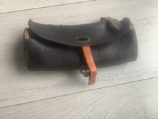 Small leather bike pouch saddle bag off a 1900-1905 bike for restoring Rudge bsa