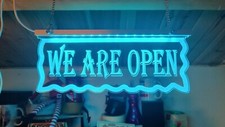 We Are Open bar sign light up