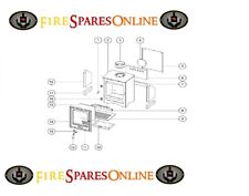 Helios 5 ECO DESIGN replacement spares CHOOSE Bricks, Baffle, Grate OR Glass