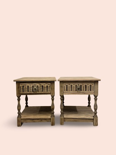 Night stands oak stripped and - oak,