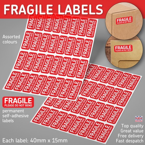 Fragile labels stickers please - stickers,