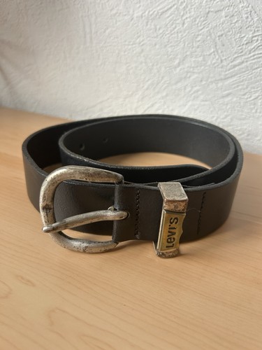 Vtg levi black split leather - vtg,