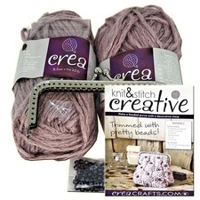 Knit and Stitch Beaded Purse