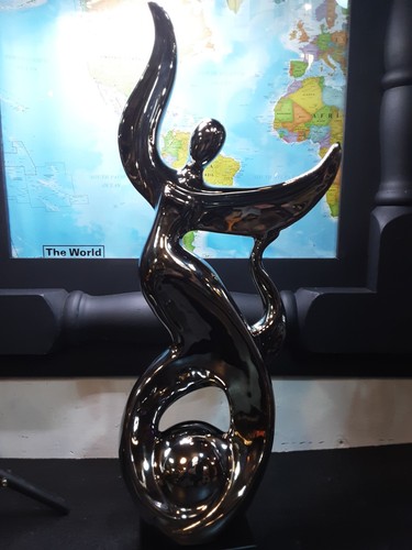 Contemporary abstract silver - contemporary,