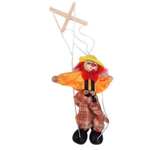 Colorful wooden clown - colorful,