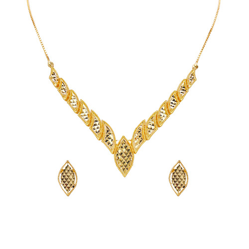 22ct yellow gold diamond cut - 22ct,