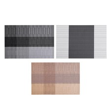 10Pcs Placemats f/ Dining Table Woven Vinyl Plastic Non-Slip Heat Insulation