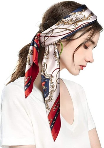 Scarf satin ladies head - satin, wrap