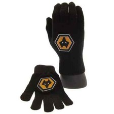 Wolverhampton Wanderers FC Knitted Gloves New Gift Official Licensed Product