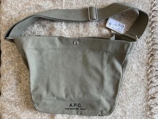 Apc Besace Journal Kaki Canvas Brand New With Tags A.P.C. Satchel