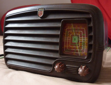 Vintage Philips Radioplayer Model 100A 1940's Bakelite Radio