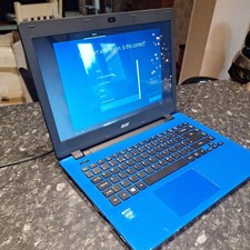 Acer Aspire E5-411 Blue Laptop - Intel Celeron N2840 @ 2.16GHz 8GB 500HDD W10
