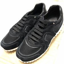 VALENTINO GARAVANI Laced Suede/Mesh Sneakers Trainer Black EU39.5 UK5.5 RRP £575