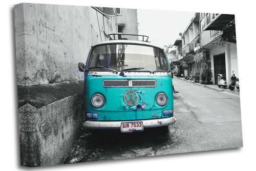 Old vintage campervan - , in