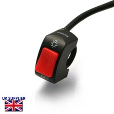 Motorbike Auxiliary Switch Headlight Spotlights for 22mm 7/8" Inch Handlebars