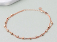 18ct Solid Rose Gold Double