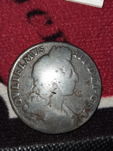 1697 william iii silver half - william,