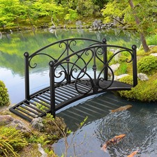 Decorative garden bridge - garden,
