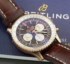 Breitling Navitimer B01 Chronograph 43 750 Gold Box And Papers New
