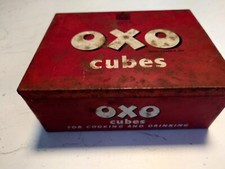 Antique OXO Tin Box With Lid