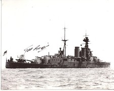 WW2 Royal Navy battleship HMS Hood survivor signed 8x10 photo (Ref TB5)
