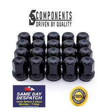20 Black Ford Alloy wheel nuts