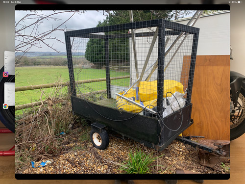 Trailer small for tip - trailer, runs.
