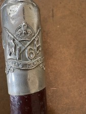 Antique 16th Queens lancers Royal Irish Ceremonial Military Riding Crop Whip