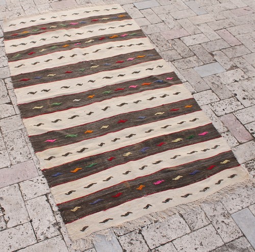 Turkish kilim rug - rug, 35''x64''