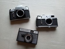 Zorki 4 Zenit 3M Job Lot Classic Russian 35mm Film Cameras  For Parts  Only