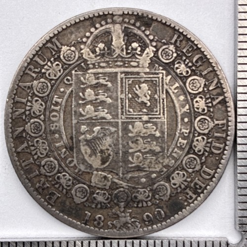 1890 united kingdom crown - 1/2,