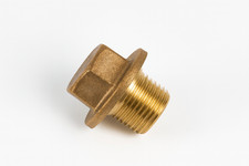 10x Westco 1/4" BSP Brass Flanged Plug - Heavy Duty