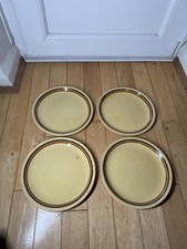 Excellent Condition: Biltons Tableware Set Of 4 Yellow Plates (25cm D)