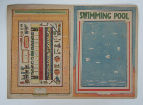 Original antique cut out - out, card