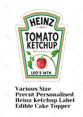Pre cut personalised heinz - pre,