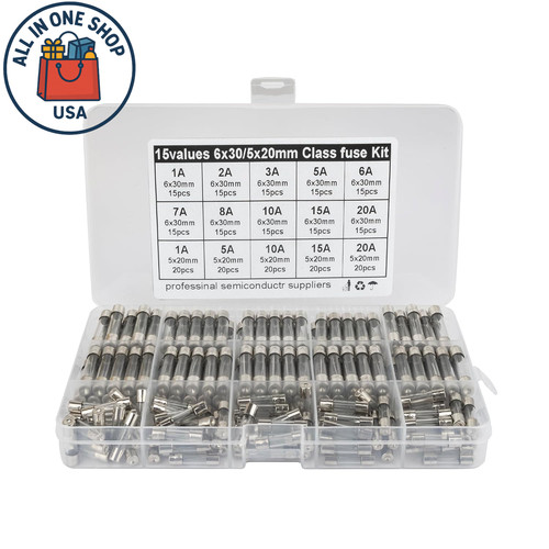 Glass fuse assortment - assortment, 5x20mm