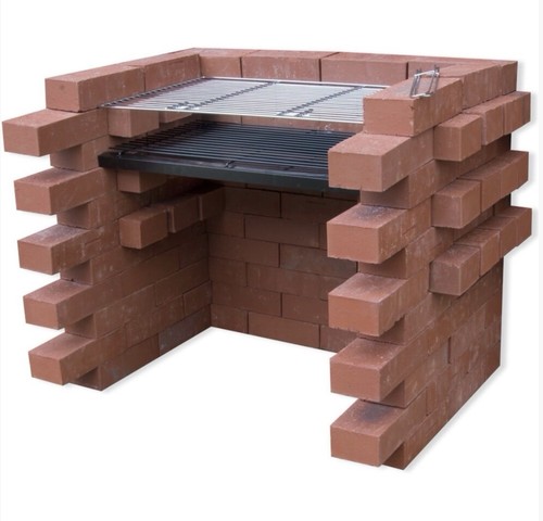 Diy brick charcoal bbq - brick, grill