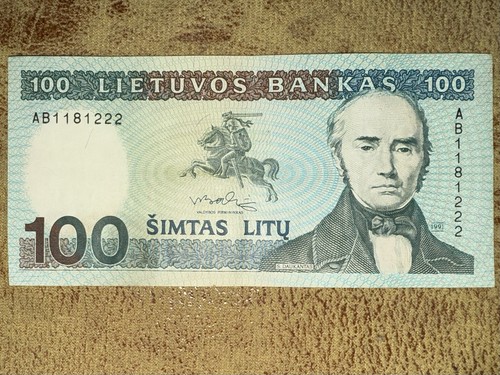 Lithuania 100 litu banknote - lithuania,