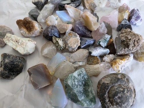Bag rough gemstone - of, and