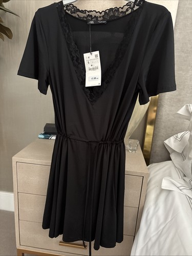Zara dress black size small - zara, black.