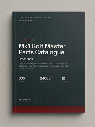 Golf mk1 master parts - golf,